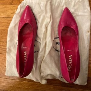 Prada Hot Pink Pumps w/ Bags